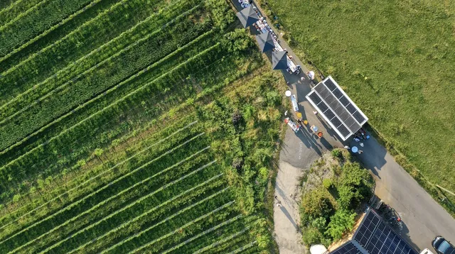<p>Biodiversit&auml;t verbunden mit Weinreben, Ackerfr&uuml;chten, Frucht- und Nussb&auml;umen schafft vielf&auml;ltige Lebensr&auml;ume</p>